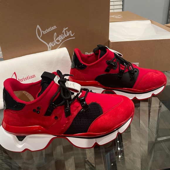 ♥️RED RUNNER! CHRISTIAN LOUBOUTIN SNEAKERS♥️ - Picture 6 of 10